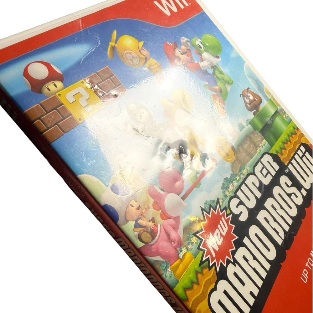 New Super Mario Bros Wii Game - White Case - FACTORY SEALED - BRAND NEW